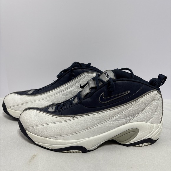 Nike Air Showstopper 2002 White Navy Men’s 12 Vintage Basketball Sneakers 303973